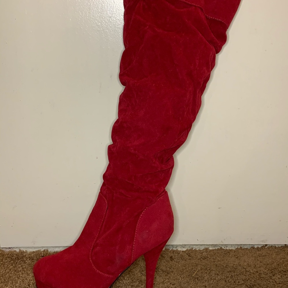 Cute red boots